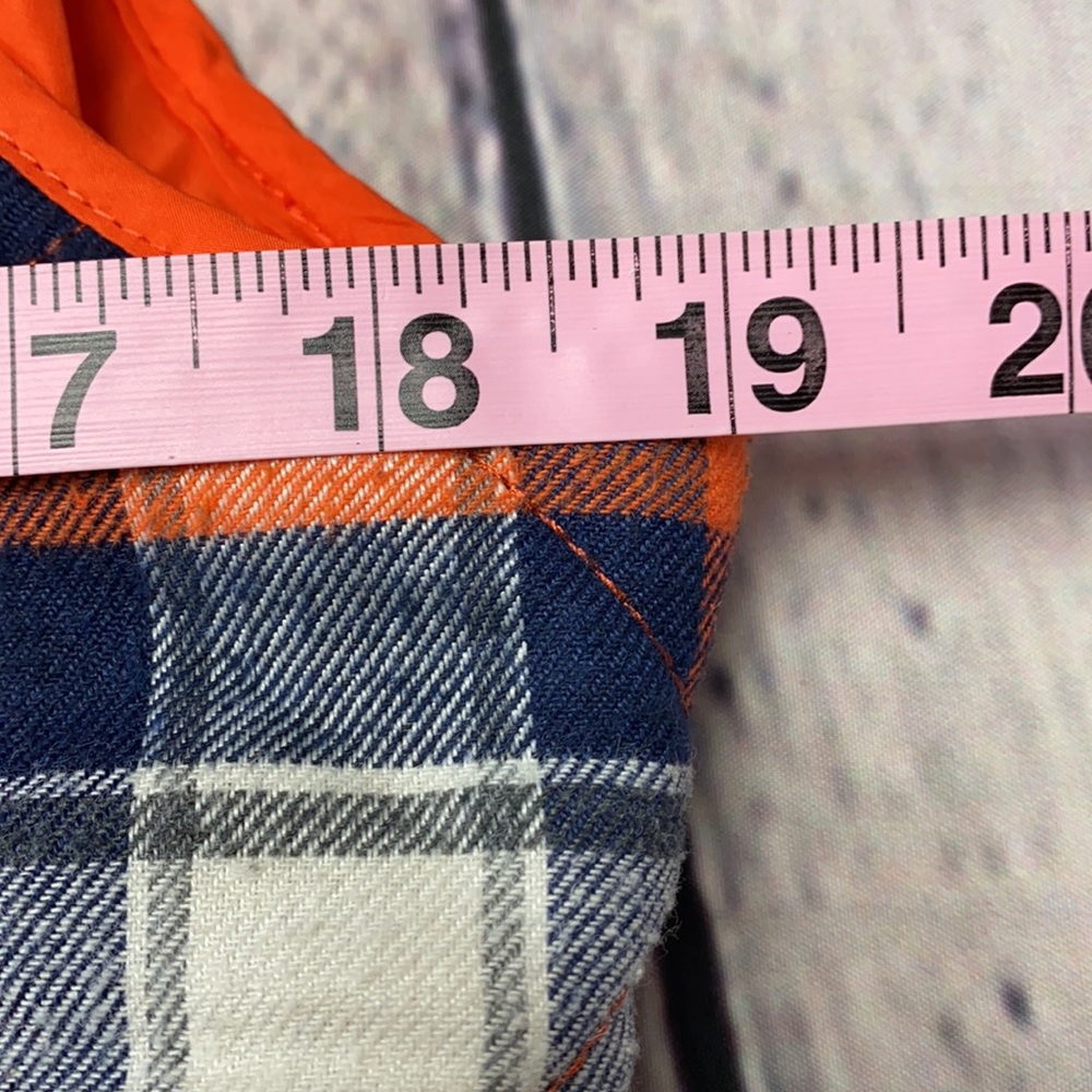 tea n rose Orange Plaid Quilted Vest Size: Medium - Picture 7 of 17